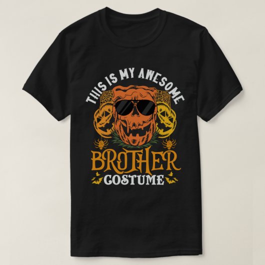 Dit is mijn Geweldige broerkostume Funny Halloween T-shirt (Design voorkant)