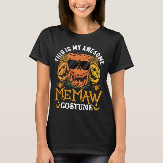 Dit is mijn Geweldige Memaw Costume Funny Hallowee T-shirt (Voorkant)