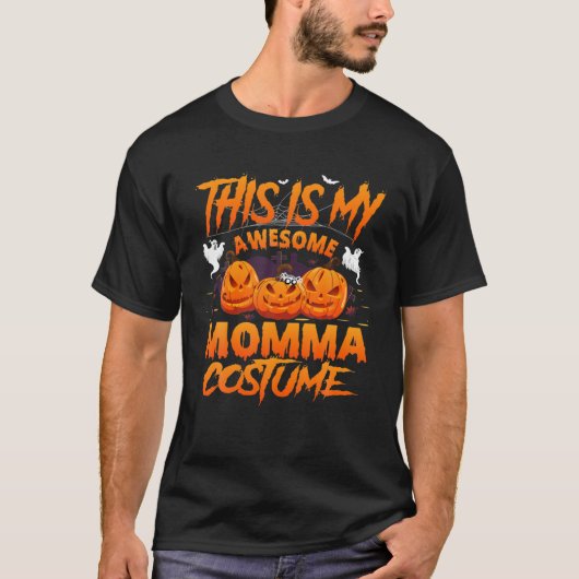Dit is mijn Geweldige Momma Costume Halloween Pumk T-shirt (Voorkant)