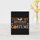 Dit is mijn Geweldige oma Costume Funny Halloween Kaart (Gele Bloem)