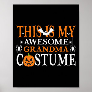 Dit is mijn Geweldige oma Costume Funny Halloween Poster
