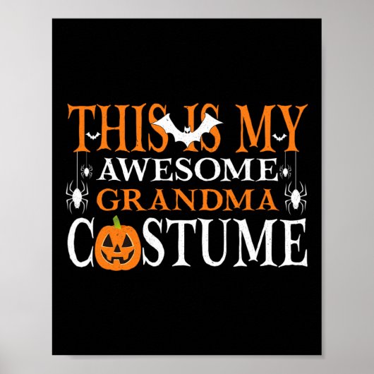 Dit is mijn Geweldige oma Costume Funny Halloween Poster (Voorkant)