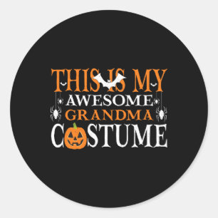 Dit is mijn Geweldige oma Costume Funny Halloween Ronde Sticker