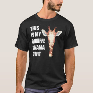 Dit is mijn Giraffe Pajama Funny Bedtime T-shirt