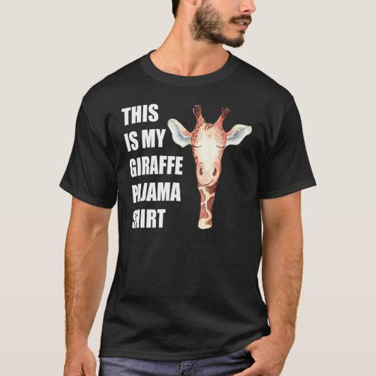 Dit is mijn Giraffe Pajama Funny Bedtime T-shirt (Voorkant)