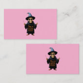 Dit is mijn grappige Halloween kostuum perfecte ou Visitekaartje (Voorkant / Achterkant)