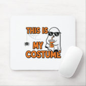 Dit is mijn grappige Halloween-spookontwerp Muismat (Met muis)