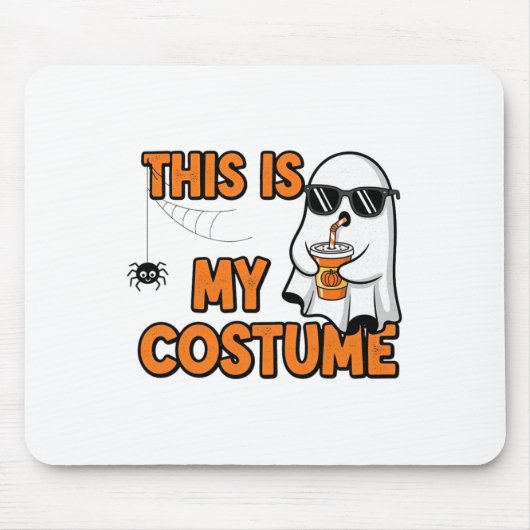Dit is mijn grappige Halloween-spookontwerp Muismat (Voorkant)