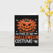 Dit is mijn grappige pompoen Halloween kostuum Kaart (Gele Bloem)
