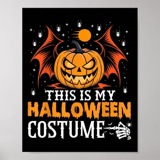 Dit is mijn grappige pompoen Halloween kostuum Poster (Voorkant)