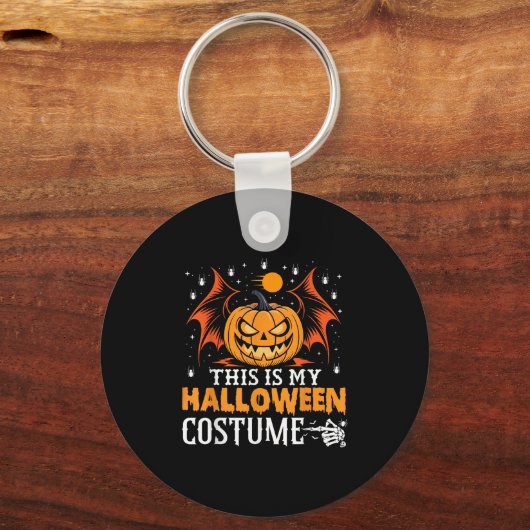 Dit is mijn grappige pompoen Halloween kostuum Sleutelhanger (Voorkant)