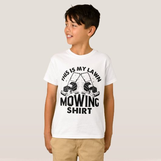 Dit is mijn grasmaaimower Gift. T-shirt (Voorkant volledig)