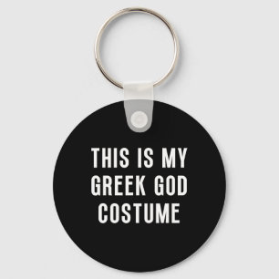 Dit is mijn Griekse god Halloween kostuum grappig Sleutelhanger