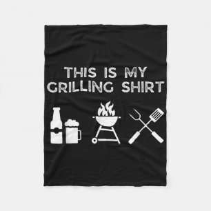 Dit is mijn grillende BBQ Grill Vader Man Vader F Fleece Deken