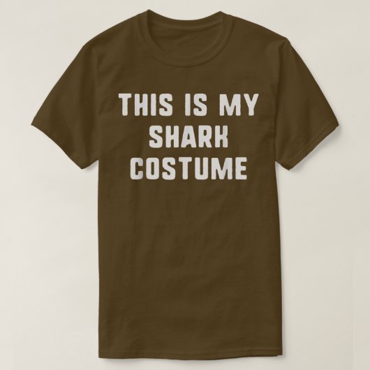 Dit is mijn haaienkostume Halloween Simple Funny T-shirt (Design voorkant)