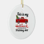 Dit is mijn Hallmark-kerstfilms die kijken Keramisch Ornament (Rechts)