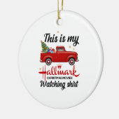 Dit is mijn Hallmark-kerstfilms die kijken Keramisch Ornament (Links)