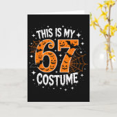 Dit is mijn Halloween 67 kostuum nummer 6 7 meme  Kaart (Gele Bloem)
