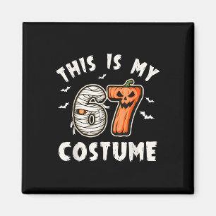 Dit is mijn Halloween 67 kostuum nummer 6 7 meme Magneet