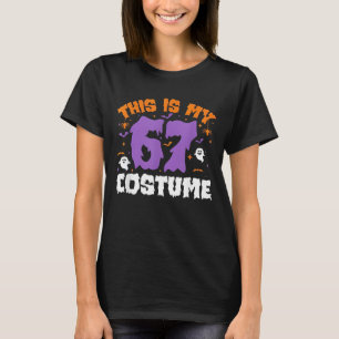 Dit is mijn Halloween 67 kostuum nummer 6 7 Meme S T-shirt