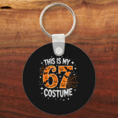 Dit is mijn Halloween 67 kostuum nummer 6 7 meme Sleutelhanger (Voorkant)