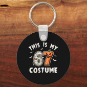 Dit is mijn Halloween 67 kostuum nummer 6 7 Meme Sleutelhanger (Voorkant)