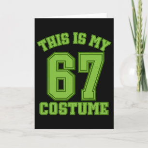 Dit is mijn Halloween 67 kostuum sport humor gen Kaart