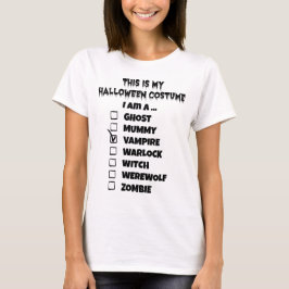 Dit is mijn Halloween Costume - Check Mark Vampire T-shirt