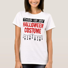 Dit is mijn Halloween Costume Skulls Stars T-shirt