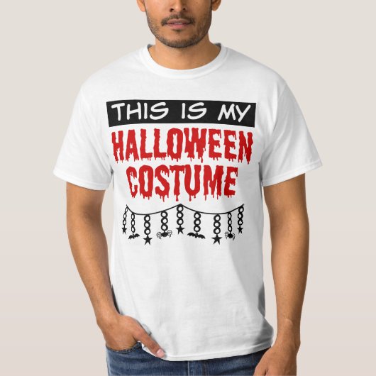 Dit is mijn Halloween Costume Spiders Bats T-shirt (Voorkant)