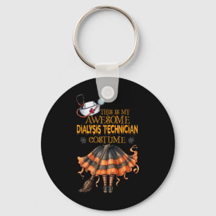 Dit is mijn Halloween Dialyse Technician kostuum D Sleutelhanger