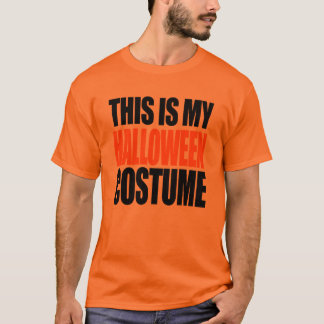 DIT IS MIJN HALLOWEEN KOSTUOM (oranje) T-shirt