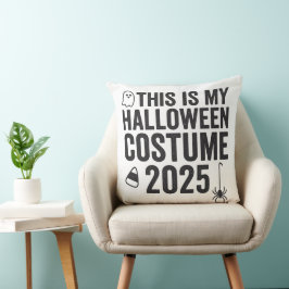 Dit is mijn Halloween kostuum 2025 Kussen