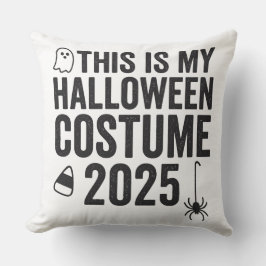 Dit is mijn Halloween kostuum 2025 Kussen