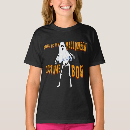 dit is mijn halloween kostuum boe! t-shirt (Voorkant)