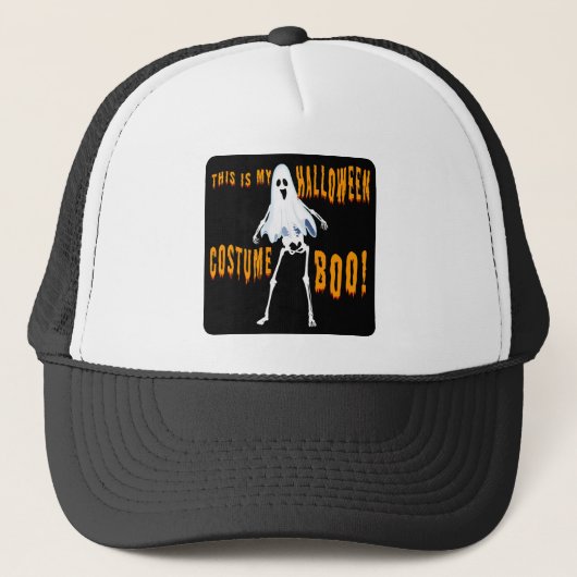 dit is mijn halloween kostuum boe! trucker pet (Voorkant)