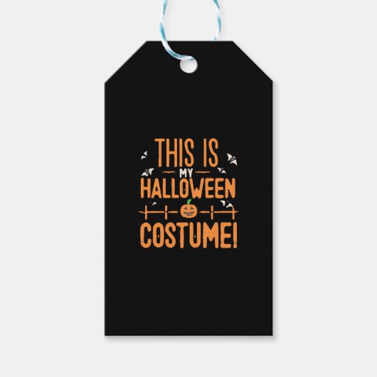 Dit Is Mijn Halloween Kostuum  Cadeaulabel (Voorkant)