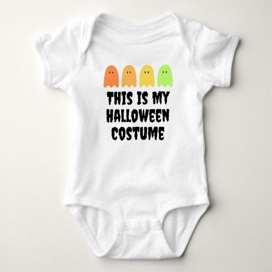Dit is mijn Halloween kostuum Funny Ghosts Romper (Voorkant)