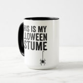 Dit Is Mijn Halloween Kostuum Ghost Spider Ontwerp Mok (Voorkant links)