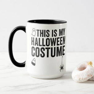 Dit Is Mijn Halloween Kostuum Ghost Spider Ontwerp Mok