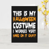 Dit is mijn halloween kostuum kaart (Gele Bloem)