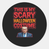 Dit is mijn Halloween kostuum klassieker Ronde Sticker (Voorkant)