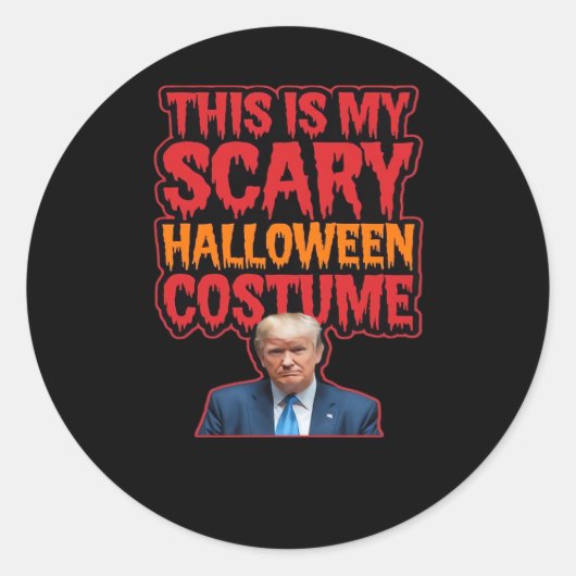 Dit is mijn Halloween kostuum klassieker Ronde Sticker (Voorkant)