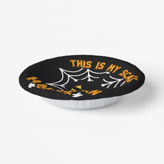 Dit is mijn Halloween-kostuum Papieren Kommen (Gebogen)