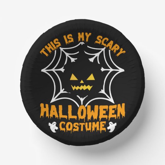 Dit is mijn Halloween-kostuum Papieren Kommen (Voorkant)