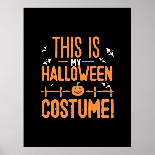 Dit Is Mijn Halloween Kostuum Poster (Voorkant)