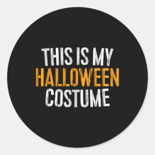 Dit is mijn halloween kostuum ronde sticker