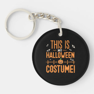 Dit Is Mijn Halloween Kostuum Sleutelhanger