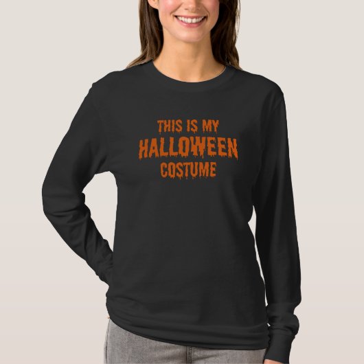 dit is mijn halloween kostuum t-shirt (Voorkant)