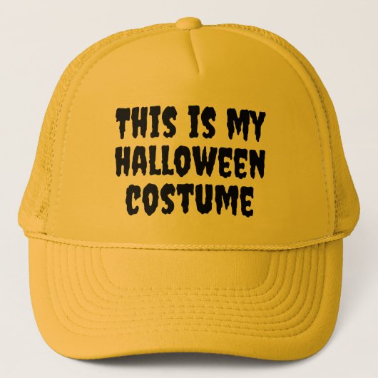 Dit is mijn Halloween kostuum trucker hoed Pet (Voorkant)